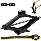 2.5T 1.5T car jacks 2 in 1 Manual Lift Jack Car Repair Tool Lifting Tool with Labor-saving Ratchet Wrench Foldable Jack for Car CM World