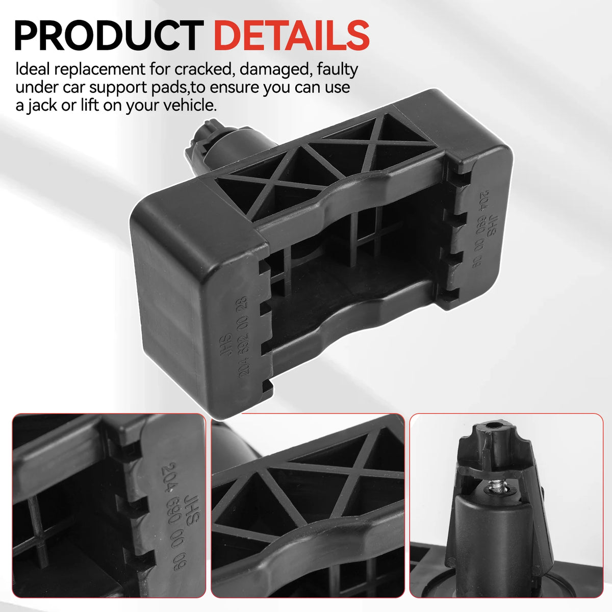 1pc/4pcs Car Lift Jacking Point Support Plug Plate Block Jack Pad FOR Mercedes-Benz W205 W213 W166 W222 2046920028 2046900009