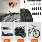 Emergency Tire Repair Kit - Heavy-Duty Glue & Rubber Strips for Flat Puncture Fix on Cars/Trucks/RVs, On-the-Go Safety Solution
