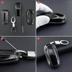 For Tesla Model X S Carbon Fiber Keychain Shell Car Remote Key Case Fob Cover 1PC CM World