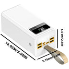 100000mAh large capacity mobile power bank 22.5W ultra fast charging - suitable for various electronic devices, LED power display, portable charger, high brightness lighting, high-end camping equipment, and outdoor power solu