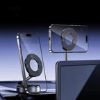 Rotating Folding Magnetic Phone Holder Vacuum Suction Mag Stand for Car Navigation Gym Kitchen - Universal GPS Streaming Bracket CM World