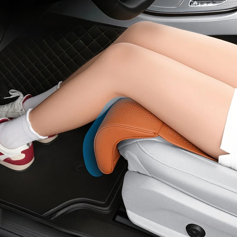 Car integrated telescopic leg support cushion can extend the seat cushion and leg support seat cushion Pana leather seat cushion CM World