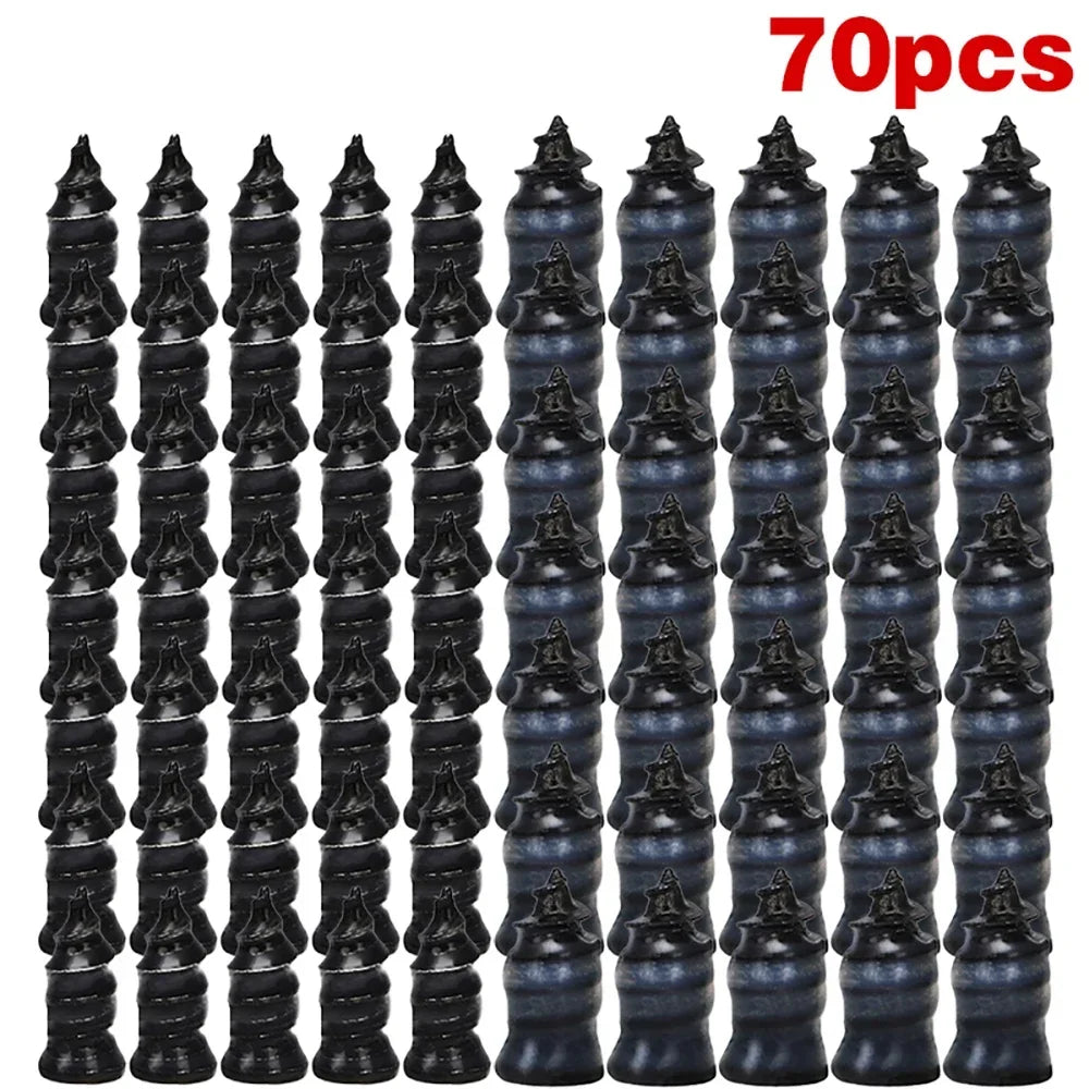 Car Vacuum Tyre Repair Nail 70pcs Motorcycle Truck Scooter Bike Tire Puncture Repair Tubeless Tools for Car Tire Repair Tools CM World