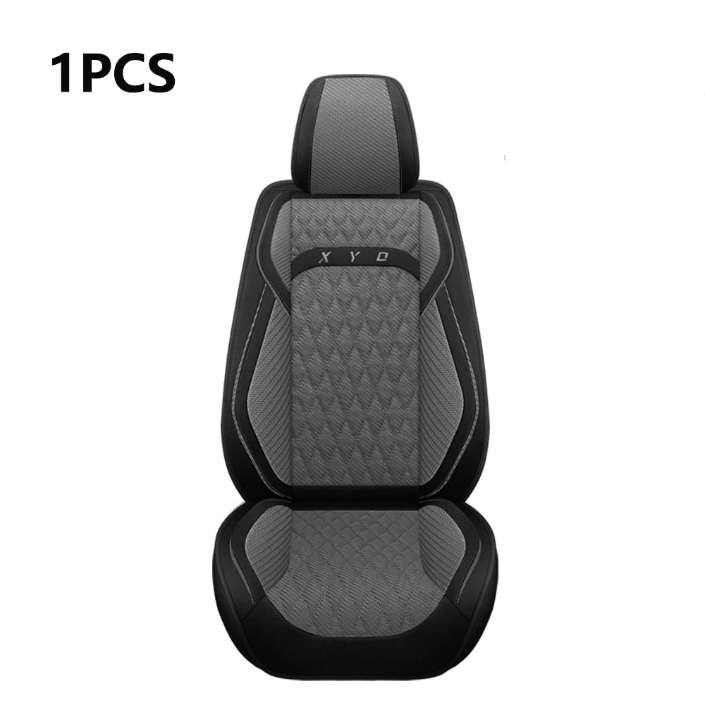 Universal Flax Car Seat Covers for Jeep Cherokee WK2 WJ 2004 2014 Patriot Wrangler Compass 2007 2019 Renegade for Vehicle Parts CM World