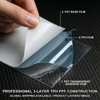 Universal TPH Car Sunroof Ice Film Heat Insulation UV Protection Sticker Panoramic Roof Window Tint Sunshade Summer Cooling Film