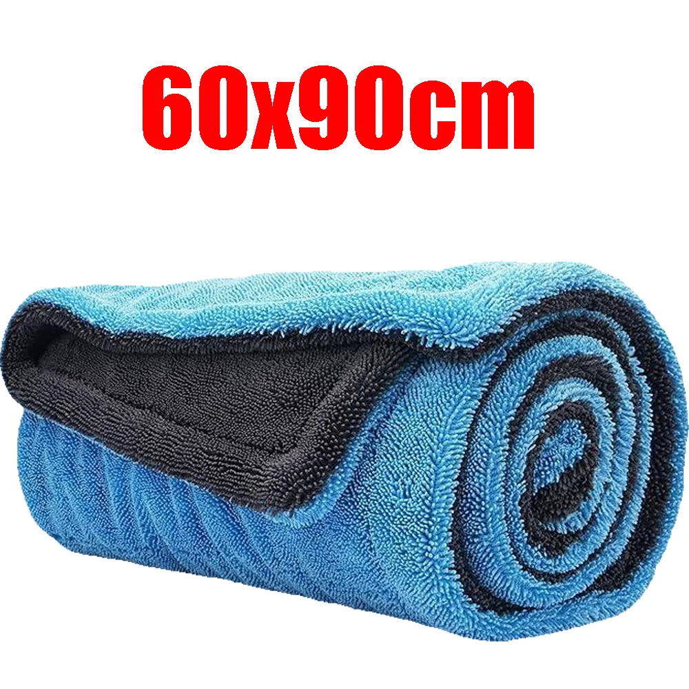 Large Car Wash Towel Microfiber Quick Drying Super Absorbent Window Cleaning Thicken Detailing Rags for Car