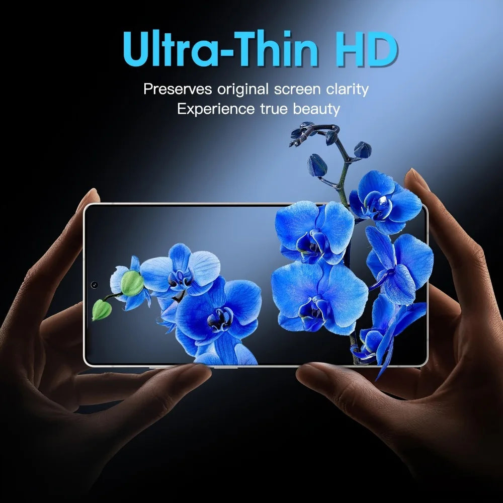 3PCS Dust-Free Install HD Screen Protector For Samsung Galaxy S26 Ultra S25 S24 Ultra Full Cover Tempered Glass Film Supports Fingerprint Unlock