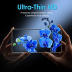 3PCS Dust-Free Install HD Screen Protector For Samsung Galaxy S26 Ultra S25 S24 Ultra Full Cover Tempered Glass Film Supports Fingerprint Unlock