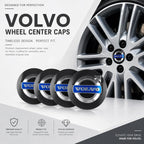 AA-4pcs 56/60mm Car Wheel Center Covers Hub Caps Replacement Emblem Volvo Rdesign T6 AWD C30 C70 S40 S60 S70 S80 S90 V50 V40 T6