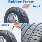 100Pcs Self-Service Kits with Screwdriver Tire Repair Tire Repair Nails Self-Tapping Screw Rubber Screw Tool for Car Motorcycle