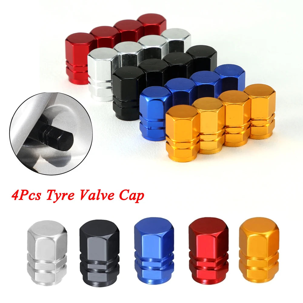 DSYCAR 4Pcs/lot Universal Car Moto Bike Tire Wheel Valve Cap Dust Covers Car Styling for Fiat Audi Ford Bmw Car VW Opel Mazda CM World