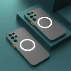 For Magsafe Matte Magnetic Case For Samsung Galaxy S26 S25 S24 S23 S22 S21 Ultra Plus FE Shockproof Frosted Wireless Charge Cove