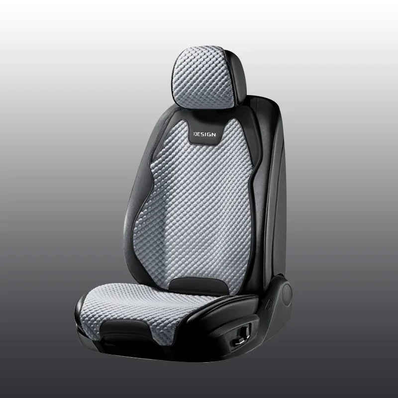 Ice Silk Car Seat Cushion Ventilation Comfortable, Durable Four Seasons Universal Split Single Car Front Seat Cover CM World