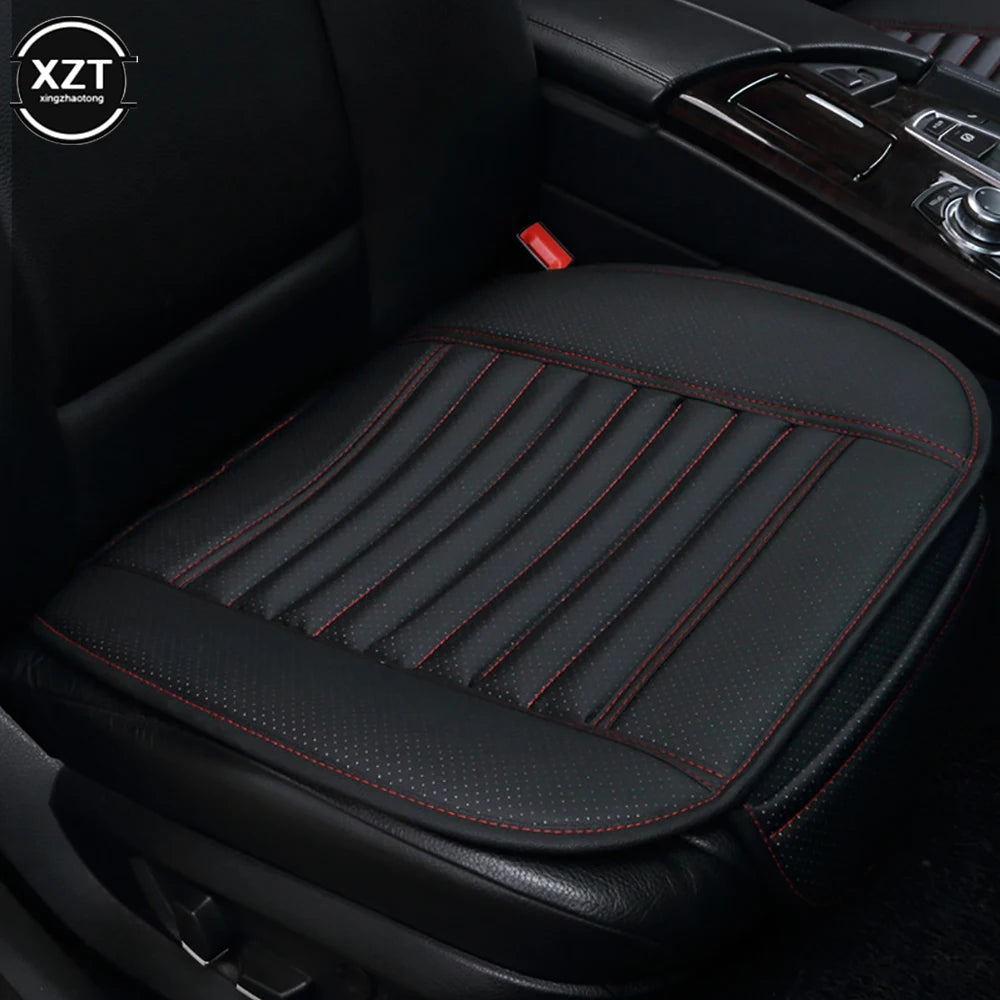 NEW Front Car Seat Cover PU Leather Cars Seat Cushion Automobiles Seat Protector Universal Car Chair Pad Mat Auto Anti Slip Mat
