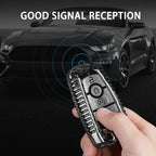 Key Fob Cover for Lincoln Navigator Real Carbon Fiber Key Case Shell for Ford F150 & Raptor Bronco with Keychain 2020-2023 2024 CM World