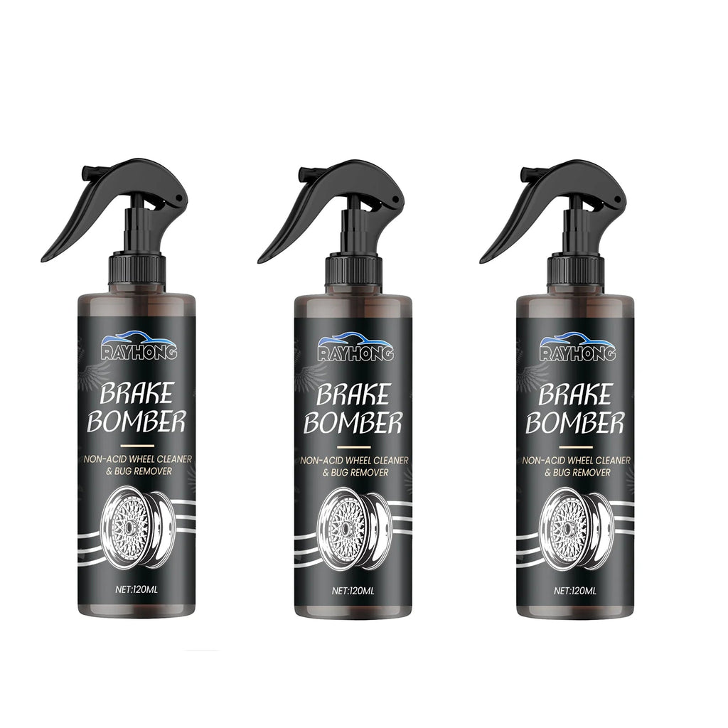 Car Wheel Cleaner Alloy Rim Cleaner Spray Remove Brake Dust Rust & Stains No Scratch Formula Polish Protect for All Wheels 120ml CM World