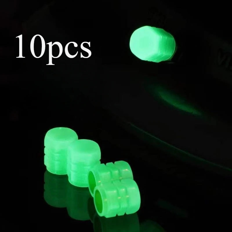 10pcs Luminous Valve Stem Cap Universal Car Decor CM World
