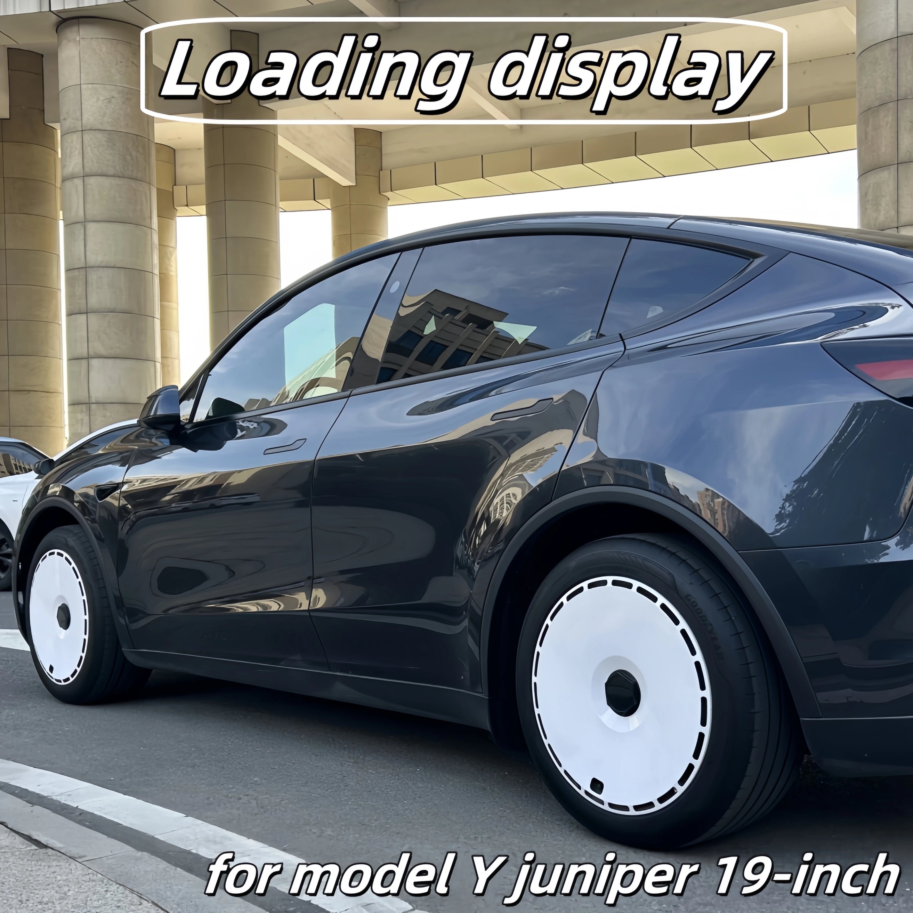4PCS HubCap 19 Inch Wheel Caps Automobile Performance Replacement Hub Cap Full Rim Cover Accessories For Tesla Model Y Juniper CM World