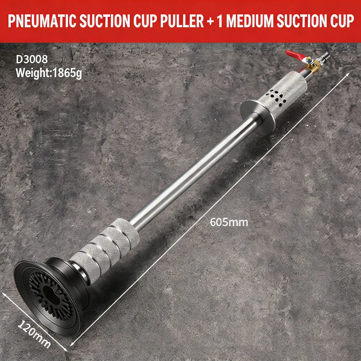 Car Dent Puller Pneumatic Suction Cup Sheet Metal Pulling Hammer Car Repair & Maintenance Manual Dent Repair Tool Paint Safe