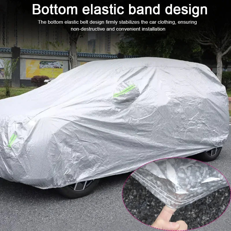 Full Dust Waterproof Car Cover Rain Frost Snow Protect Cover For Renault Captur CLIO KADJAR KADJAR KOLEOS QM6 KWID BW 2015-2025 Car Mobile World