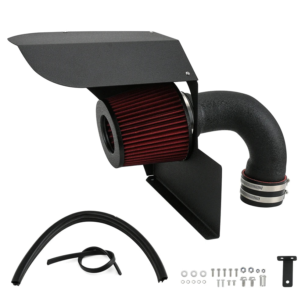 3.5' Cold Air Intake System Kit With Heat Shield For BMW 120i 125i 220i 230i 320i 420i 430i B48 2.0T Engines 16-18