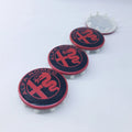 4pcs 60MM 10pin GTAM Car Emblem Wheel Center Covers Hub Cap Stickers for Alfa Romeo Giulia Giulietta MITO Stelvio GT Auto Refit