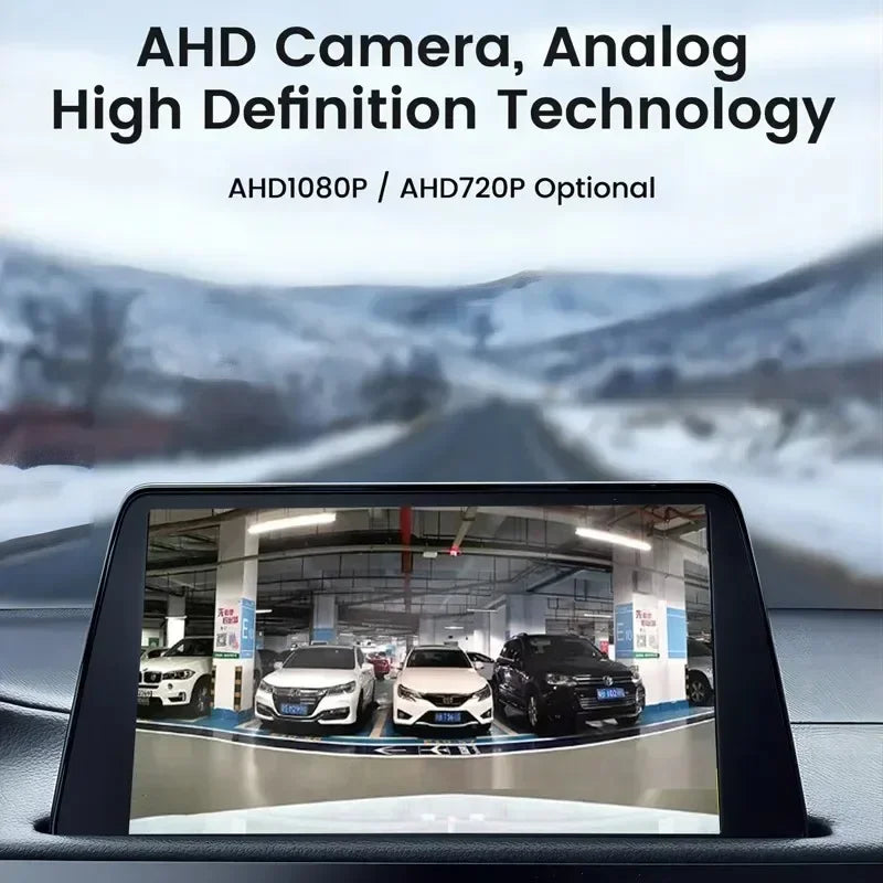 1080P AHD Rear Camera for Vehicle with CVBS Night Vision 12V IP68 Waterproof 170 Degree Fish-eye Lens HD Resistant CM World
