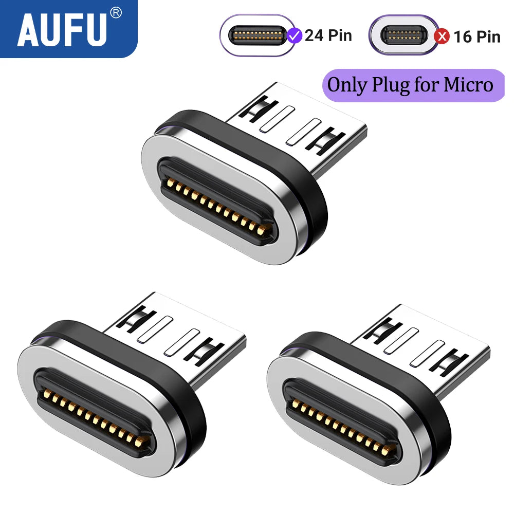 AUFU 240W Magnetic USB C Adapter Fast Charging Type C to USB C USB4 Connector 40Gbps 8K60Hz for Thunderbolt 4 3 iPhone16 Macbook