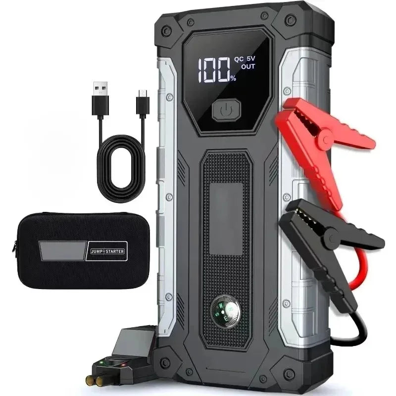 10000A Jump Starter Power Supply Emergency Battery Pack For Petrol Diesel Engines 12V Emergency Power Box With LED Lighting