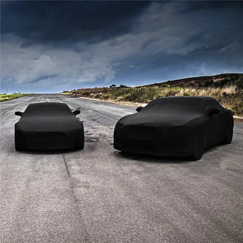 Universal Car Cover Customize Stretch Cloth Cover Beauty Styling Sunproof Dustproof Resistant Protection for BMW Benz Audi Mazda Car Mobile World