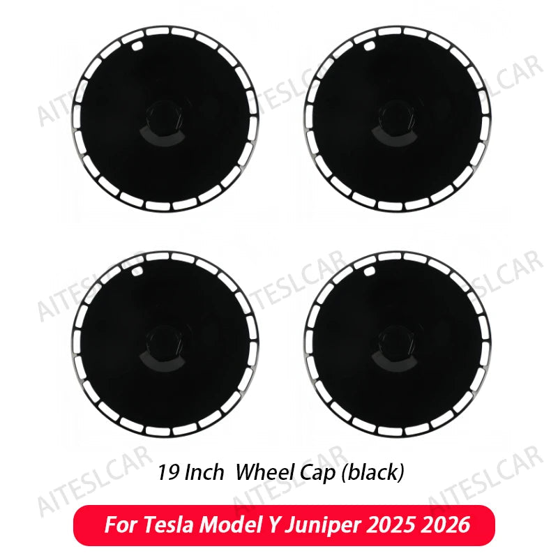 4PCS HubCap 19 Inch Wheel Caps Automobile Performance Replacement Hub Cap Full Rim Cover Accessories For Tesla Model Y Juniper CM World