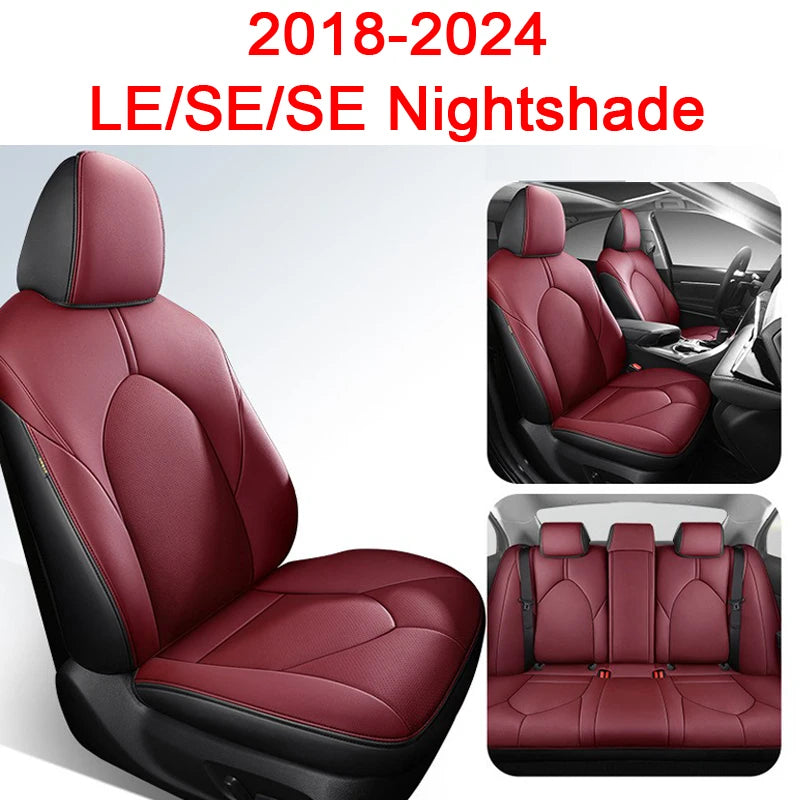 New Car Special Seat Covers 5 seats For Toyota Camry 2018 2019 2020 2021 2022 2023 2024  PU Cushion Car Seat Protection Cover