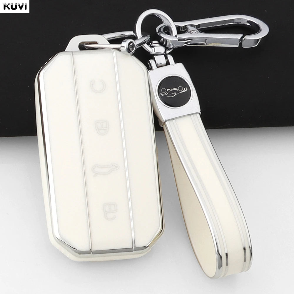 Fashion TPU Car Key Case Cover Shell For Chery Jaecoo J7 J5 7 5 Protection Bag Holder Keychain Keyless Auto Accessories