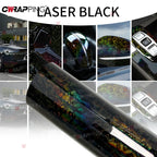 145cmx300cm Sticker for Car Wrapping Vinyl Paper for Car Carbon Fiber Roof Hood Black Exterior Styling Laser Universal Rainbow Car Mobile World