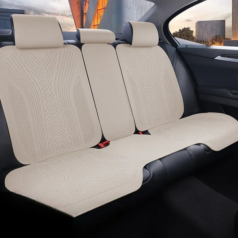 All Seasons Universal Car Seat Protector Mat Suede Car Seat Covers Full Set Auto Accessories Interior Car Seat Protector Cushion CM World