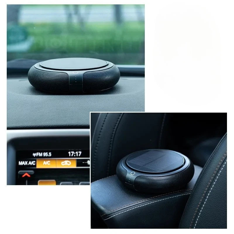Solar Car Air Purifier Aromatherapy Machine with Three-Speed Adjustment Formaldehyde Odor Removal Triple-Layer Composite Filter CM World