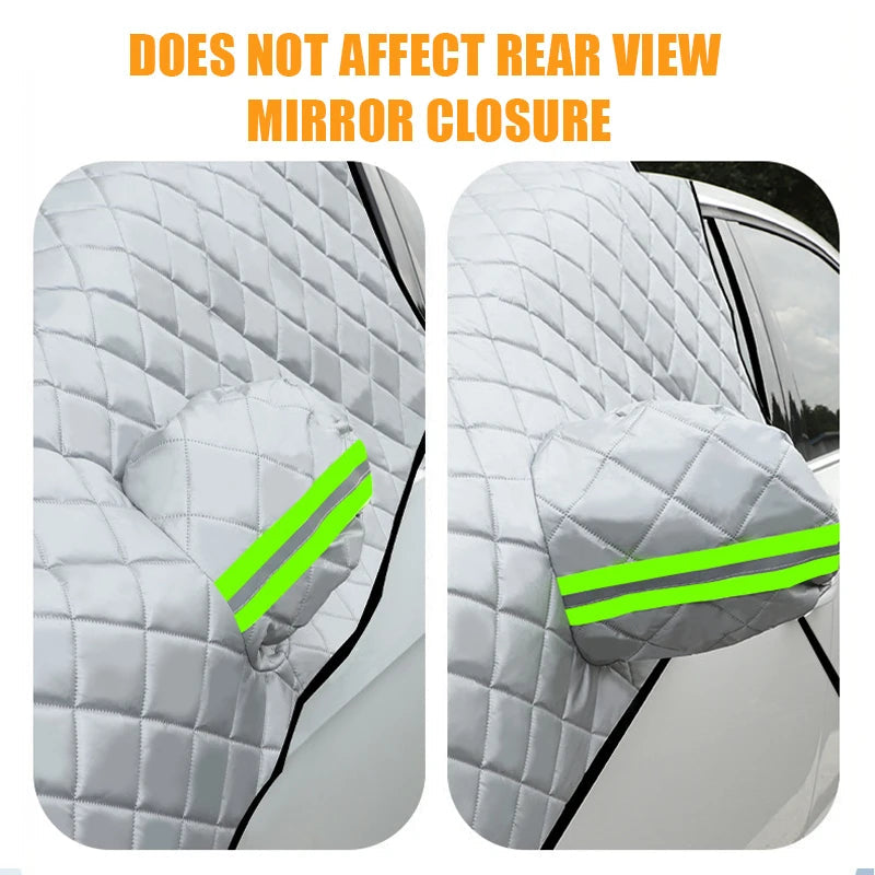 3/5-Layer Thicken Car Snow Cover Car Windshield Hood Protection Cover Snowproof Anti-Frost Sunshade Protector Winter Auto Parts Car Mobile World