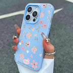 Cute Sweet Pink Floral Candy Color Phone Case For Samsung Galaxy S26 Ultra S25 S24 S23 S22 Plus FE A56 A55 A54 A53 A36 A35 Cover