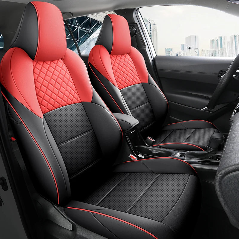 Premium Car Seat Covers For Toyota BZ4X 2022 JOY PRO Leather Accessories Seat Cushion  Breathable Anti Dirt Protection Pads