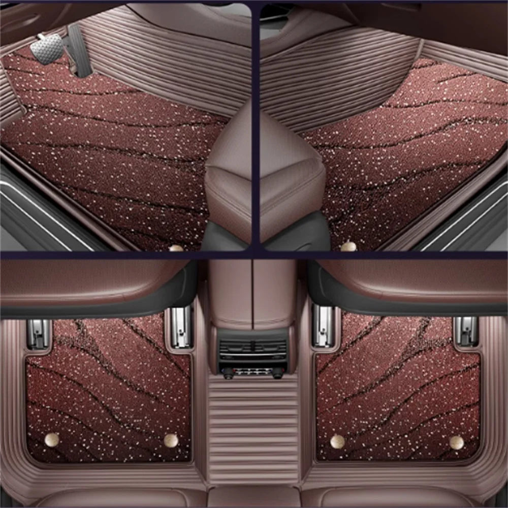 For VW GOLF 6 7 8 Auto New Models Double layer 5D Custom Car Floor Mats Carpets Foot liners car Accessories