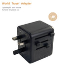 PD 20-35w International Power Adapter GaN 2 type-C&USB Fast Charging Travel Charger,Outlet Travel for Europe EU UK USA AU Car Mobile World
