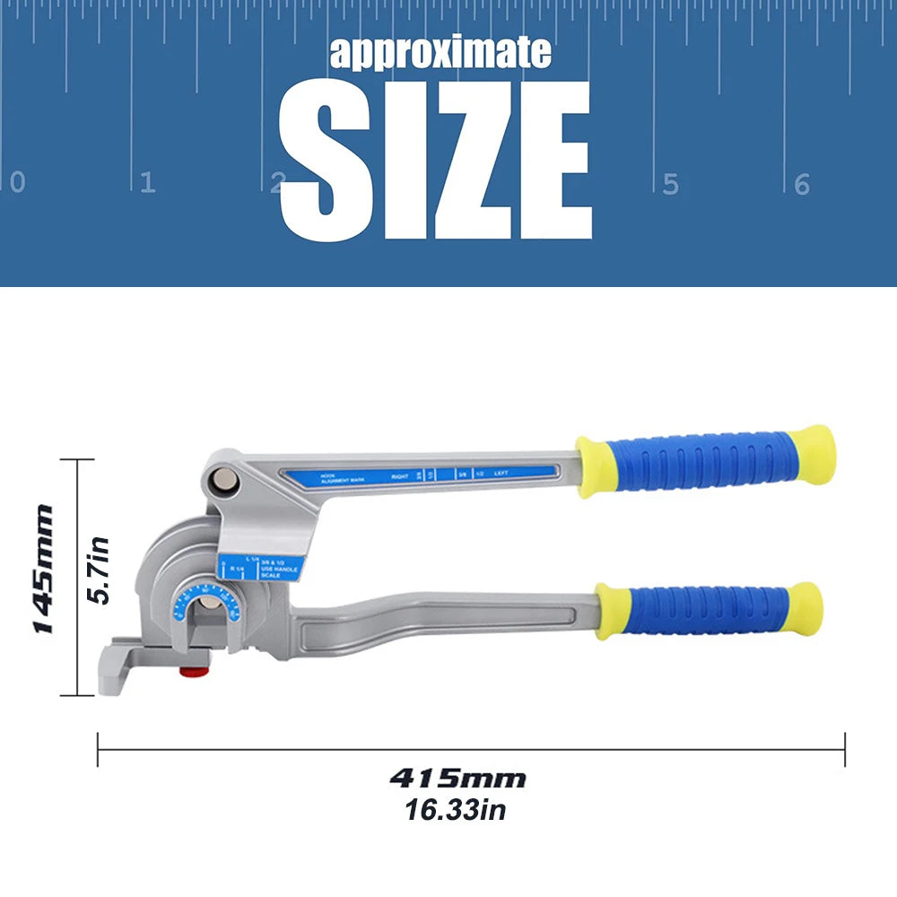 180 Degree Tube Bender 3-In-1 Small Multi-purpose Bender for Copper Pipe Aluminum Pipe Iron Pipe Stainless Steel Pipe CM World