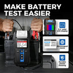 TOPDON BT300P 12V Car Battery Tester with Printer Battery Load Test for Motorcycle Auto Charging Cranking Battery Analyzer