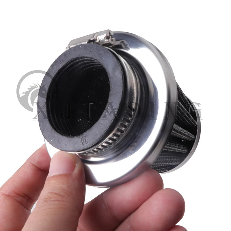 Motorcycle 35mm 38mm 42mm 45mm 48mm Mushroom Head Air Filter Cleaner Intake Pipe Modified Scooter Pit Dirt Bike ATV Universal CM World