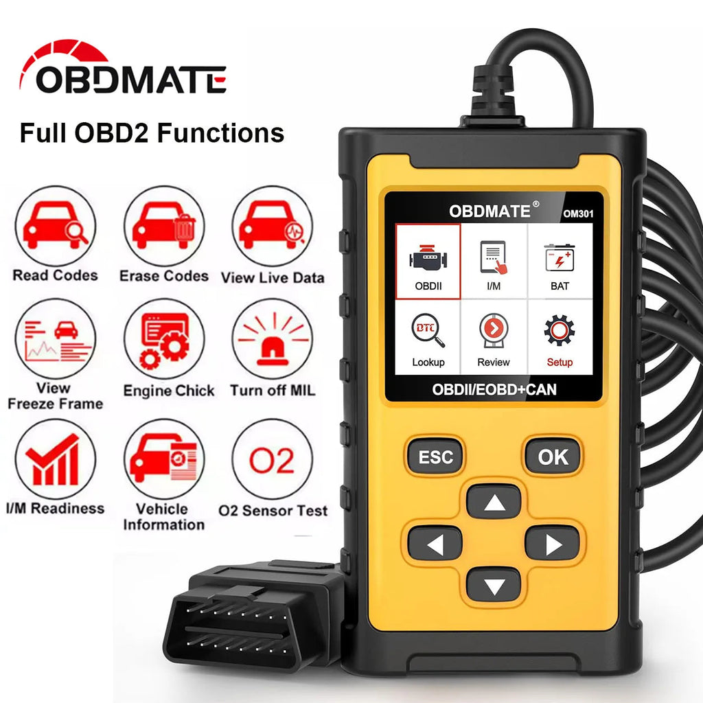 OBD2 Scanner Code Reader Check Engine Light Car Diagnostic Tool Read Clear Fault Codes Full OBD2 Functions 2026 Car Mobile World