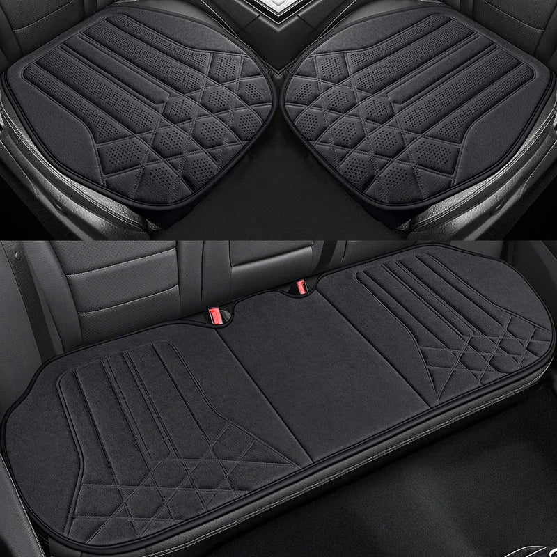 Universal Suede Car Seat Covers - Breathable Car Seat Protector,Seat Covers for Cars Full Set,Internal Spare Parts Seat Cushion CM World