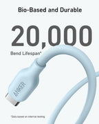Anker 543 USB-C to C Cable 240W 6ft PD Fast Charging Cord For iPhone 16 Pro MacBook iPad Samsung Galaxy S23 S22