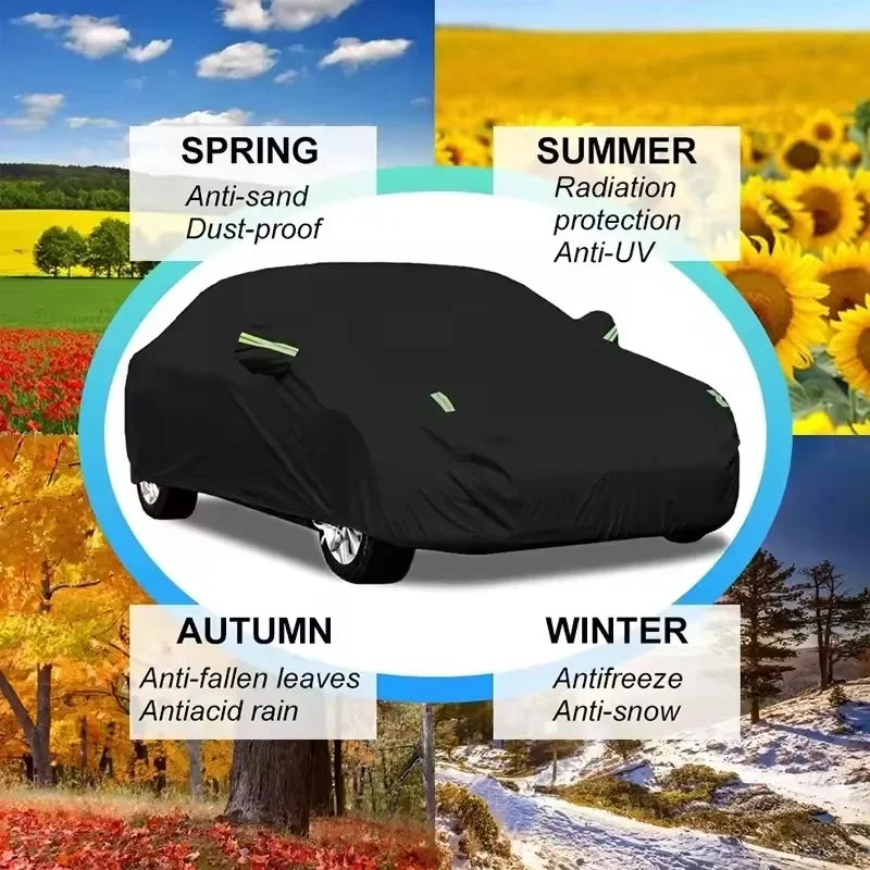 Oxford Cloth Full Car Cover For SKODA Superb Outdoor Sun UV Rain Snow Dust Waterproof Vehicle Protection Accessories