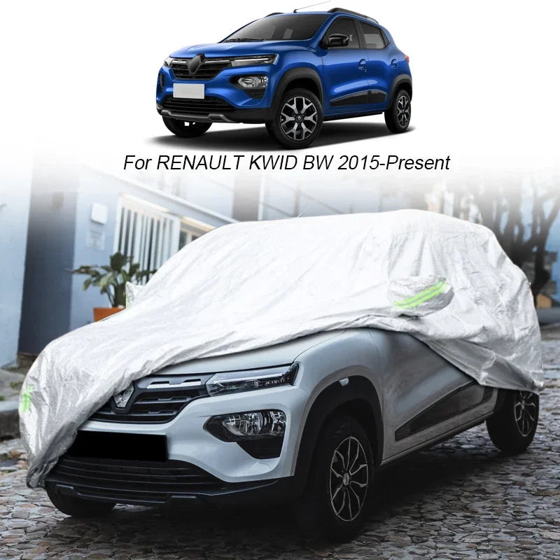 Full Dust Waterproof Car Cover Rain Frost Snow Protect Cover For Renault Captur CLIO KADJAR KADJAR KOLEOS QM6 KWID BW 2015-2025 Car Mobile World